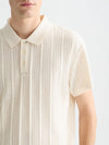 JACQUARD POLO EGGNOG