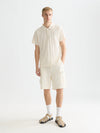 JACQUARD POLO EGGNOG