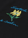 WIDE ASLEEP FLOWER T-SHIRT METEORITE 001