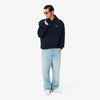 FLEECE HOODIE NAVY 166 AW26