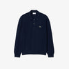 KNITTED POLO LS NAVY 166