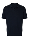 MATTIS  LINEN BLEND SS POLO SKY CAPTAIN