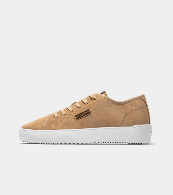 SORRENTO SUEDE LEATHER TRAINER LIGHT BEIGE