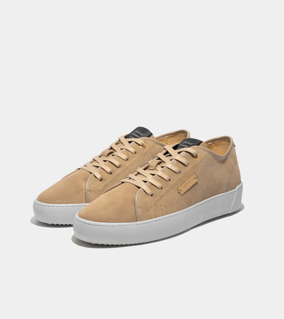 SORRENTO SUEDE LEATHER TRAINER LIGHT BEIGE