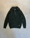 79502 REX SWEATER ZIP CHIMERA GREY