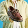 CLEYHILL BOAT BROWN LEATHER