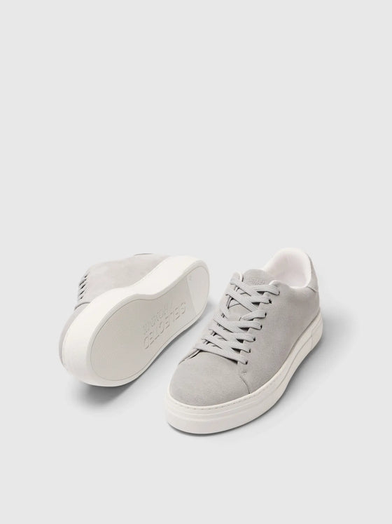 DAVID CHUNKY SUEDE TRAINER GREY