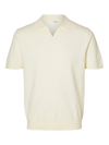 TELLER SS KNITTED POLO EGRET