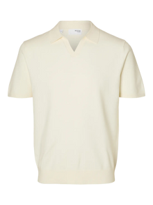  TELLER SS KNITTED POLO EGRET