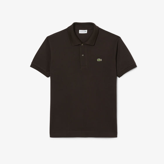 L.12.12 CLASSIC FIT PIQUE POLO SS DARK BROWN (SKB)