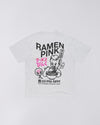 RAMEN PINK T-SHIRT GREY MARL