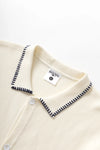 BLANKET STITCH KNIT OFF WHITE