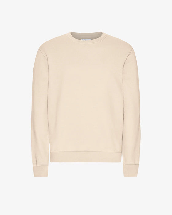 CLASSIC ORGANIC CREW NECK SWEATSHIRT IVORY WHITE
