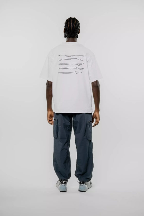 RILL STICK PRINT T-SHIRT WHITE