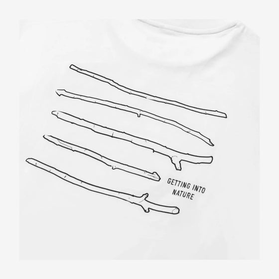 RILL STICK PRINT T-SHIRT WHITE