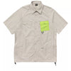 ALSTON SS TECH SHIRT TAUPE LIME