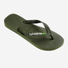 HAVAIANAS BRAZIL LOGO FLIP FLOP MOSS GREEN