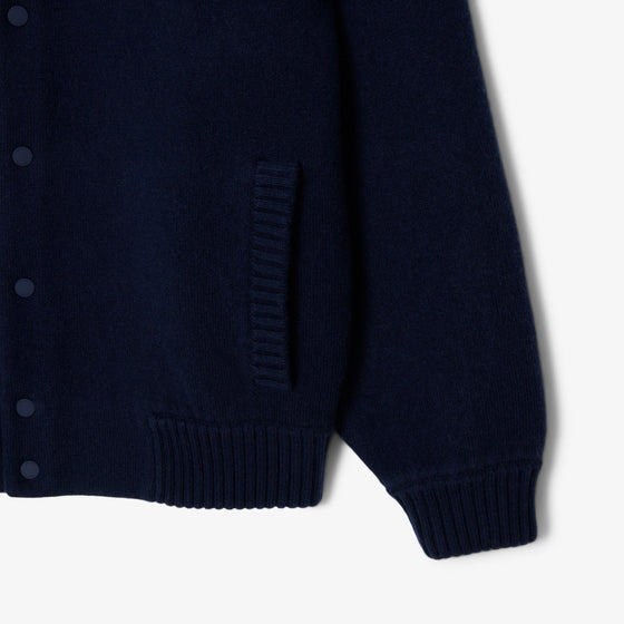 MERINO WOOL JERSEY BOMBER NAVY (166)