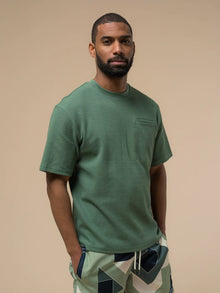  DOUBLE RIB POCKET T-SHIRT DARK FOREST