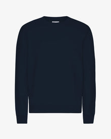  CLASSIC ORGANIC CREW NECK SWEATSHIRT NAVY BLUE