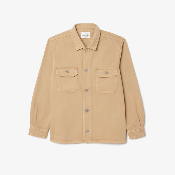 CH3468 DENIM OVERSHIRT BEIGE (I8V)