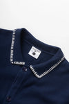 BLANKET STITCH KNIT NAVY