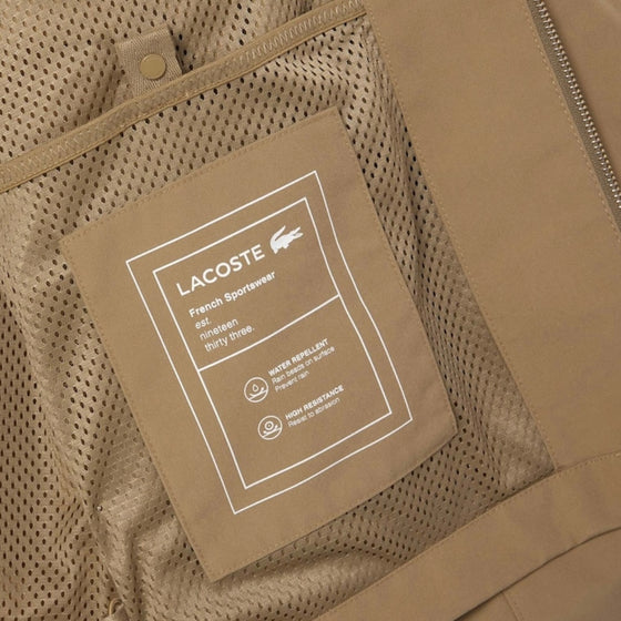 BH7277 SHORT SHOWERPROOF SNAPS JACKET DARK BEIGE (CB8)