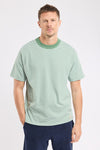 59643 STRIPED T-SHIRT IVY / WHITE (RZX)