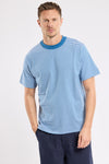 59643 STRIPED T-SHIRT DARK BLUE / WHITE (SAI)