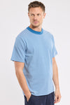 59643 STRIPED T-SHIRT DARK BLUE / WHITE (SAI)