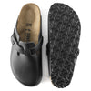 BOSTON MENS LEATHER MULE BLACK