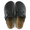 BOSTON MENS LEATHER MULE BLACK