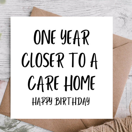 CARE HOME CARD