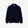 AH0582 RELAXED FIT KNITTED WOOL POLO NAVY (166)