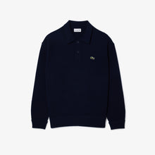  AH0582 RELAXED FIT KNITTED WOOL POLO NAVY (166)