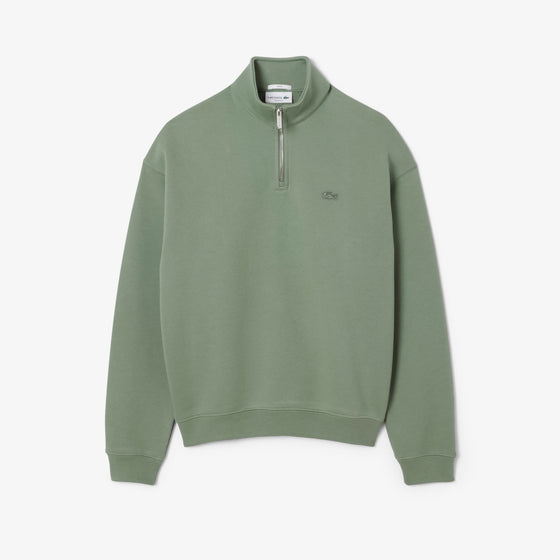 SH7759 HEAVY FLEEVE 1/2 ZIP SWEAT GREEN (S86)