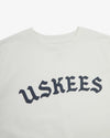 7023 B BOY T-SHIRT WHITE TEXT
