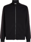 LOGO TAPE ZIP THROUGH SWEAT BLACK (BEH)