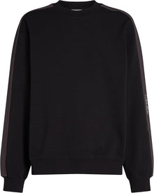  LOGO TAPE CREW SWEATSHIRT BLACK (BEH)