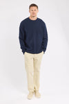 74825 EMBROIDERED SWEATSHIRT NAVY BLUE