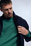 74825 EMBROIDERED SWEATSHIRT IVY GREEN