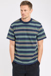 74839 WIDE STRIPE T-SHIRT MARINE / IVY / TREEHOUSE (SBT)
