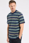 74839 WIDE STRIPE T-SHIRT MARINE / IVY / TREEHOUSE (SBT)