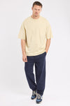 74840 OVS T-SHIRT GRAVEL / ECRU (RWY)