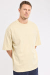 74840 OVS T-SHIRT GRAVEL / ECRU (RWY)