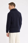 79502 REX SWEATER ZIP NAVIRE NAVY