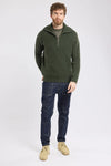 79502 REX SWEATER ZIP CHIMERA GREY