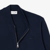 KNITTED BOMBER JACKET NAVY BLUE (166)