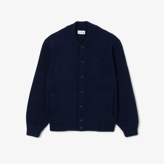 MERINO WOOL JERSEY BOMBER NAVY (166)