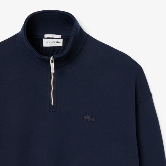 SH7759 HEAVY FLEEVE 1/2 ZIP SWEAT NAVY (166)